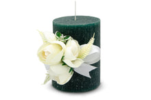 Load image into Gallery viewer, candela artigianale verde profumata alla verbena
